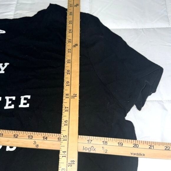 Old Navy Everywear Womens Graphic Tee "My Coffee Needs Coffee" Black XL - Picture 4 of 4